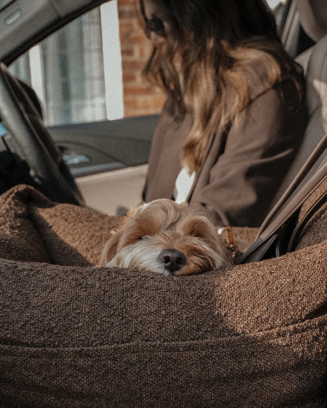 Chocolate | The Bouclé Car Seat - Image 5