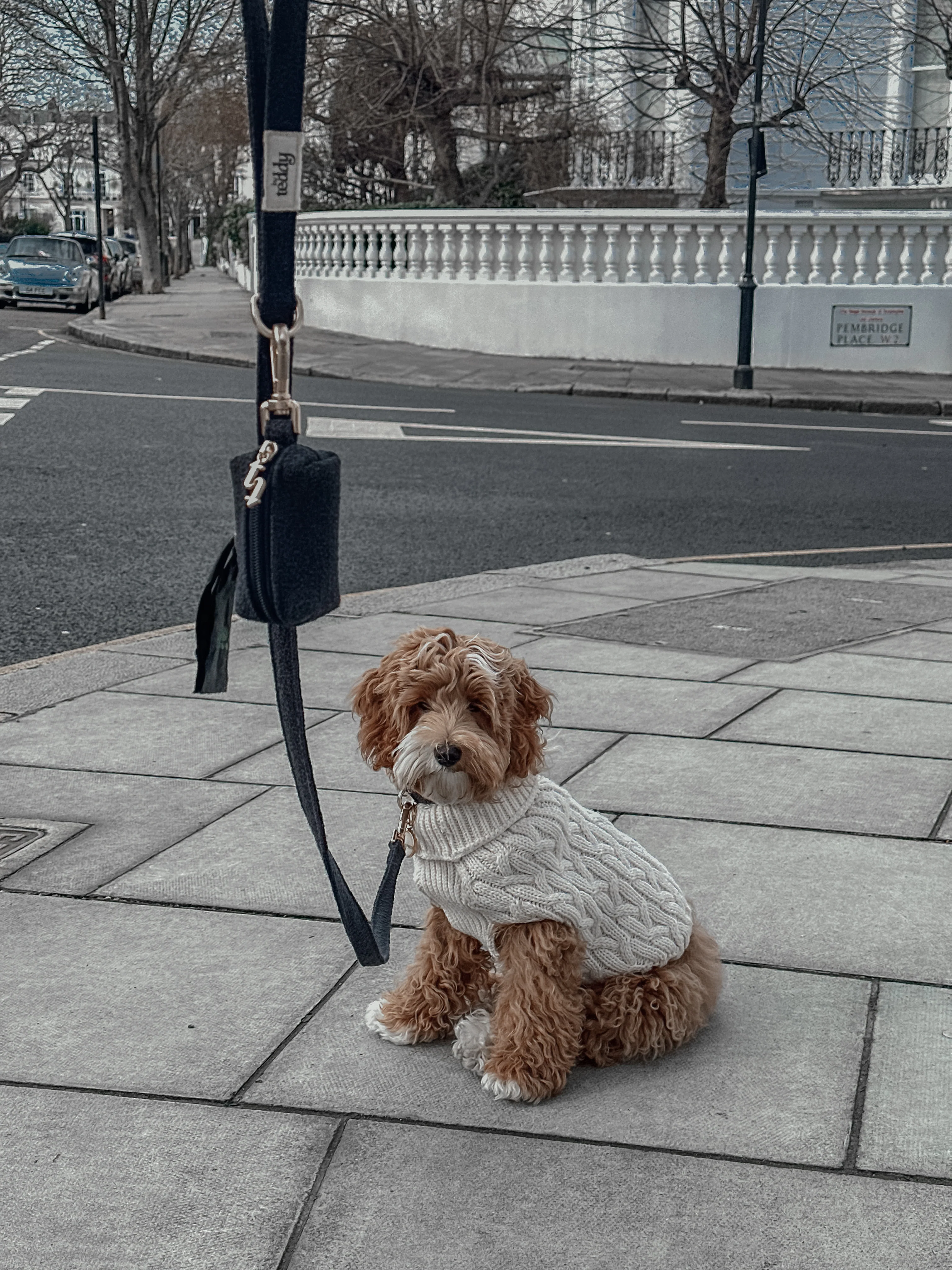 Midnight┃Bouclé Poop Bag Holder - Image 4